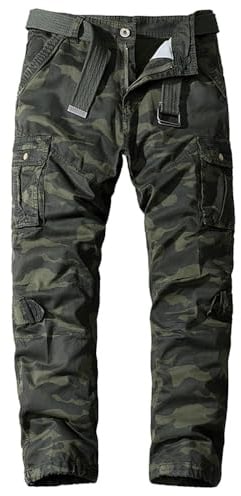 Digralne Cargohose Herren Outdoorhose Für Herren Cargo Hosen Herren Militärhose Cargohose Army Herren Baumwolle Arbeitshose für Mann Jagdhose Herren Mit Vielen Taschen Rangerhose
