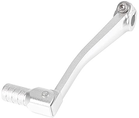 Schalthebel Silberton 1x Für Motorrad ATV Aluminiumlegierung | Lochdurchmesser 11mm, Gesamtlänge 150mm, Abstand 135mm, Klappbar, Einfach Zu Montieren, Für Dirt Pit Bikes