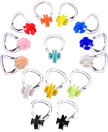 Hicarer 14 Stück Nase Clip Schwimmen Nase Plug Swim Nasenschutz für Schwimmen, 14 Farben (14 Colors) | Nasenschutz für Schwimmen, Nase Plug Swim, Nasenklammer, Nase Clip Schwimmen, Nasenschutz, 14 Verschiedene Farben