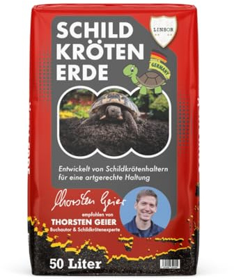 Schildkrötensubstrat 50 L – natürliche Schildkrötenerde ohne Dünger, feinkrümelig und grabfähig für Landschildkröten als Erde mit natürlicher Struktur