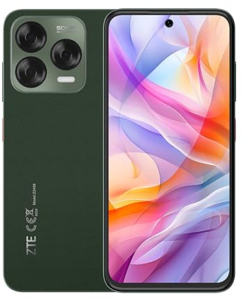 ZTE Blade V70 Vita Smartphone, 6,7FHD+ Display (120Hz), 50MP Hauptkamera, 5000mAh Akku, 4GB RAM + 256GB Speicher, Handy ohne Vertrag, Android 14, Dual SIM, Grün