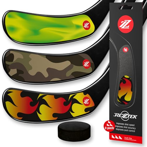 Rezztek Eishockey Schläger Tape Alternative - Kinder (Alter 6–10) Hockeyschläger Griffband, Leistungsstarker Griff - für EIS- & Straßenhockeyschläger - Verwendet von NHL Spielern