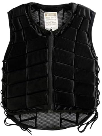 HoveeLuty Reitweste, Sicherheitsweste mit Stoßdämpfung, verstellbarem Reißverschluss und Riemen, weich und atmungsaktiv, für Damen, Jungen, Mädchen Kinder, Stil 2, Air Vest Equestrian
