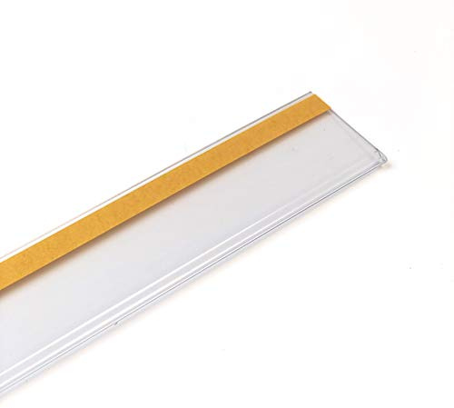 PACK 50 klebende Preishalter à 1 Meter für 39 mm Etiketten. Ladenpreisetiketten, Regalpreishalter, selbstklebende Preishalter, Preisschilder