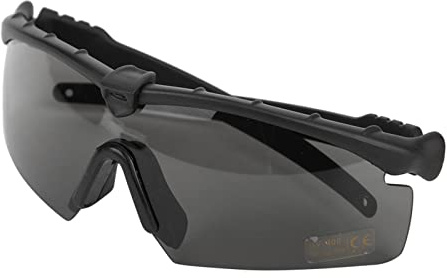 Ruiqas Winddichte Schutzbrille Sanddichte mit 2 Austauschbaren | antibeschlagenen Gläsern, UV400-Schutz, leichte stoßfestes PC-Material, verstellbares Kopfband, ideal für Sport & Arbeit
