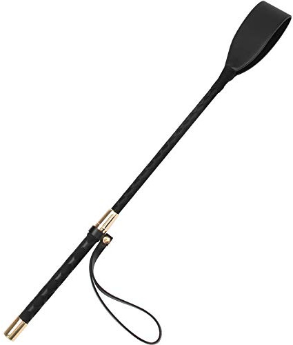 Zhichengbosi PU Leder Reitgerte, Schwarze Pferdepeitsche, Reitgerte für Pferd das tägliche Training, Pferd Springen Rennen