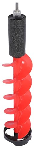 Jectse Eisfischen-Bohrer, 6 Zoll Durchmesser, Nylon-Eisbohrer, 28 Zoll Länge, Kabellose Eisbohrer mit Ortungsschneider und Schraubenschlüssel Zum Eisfischen