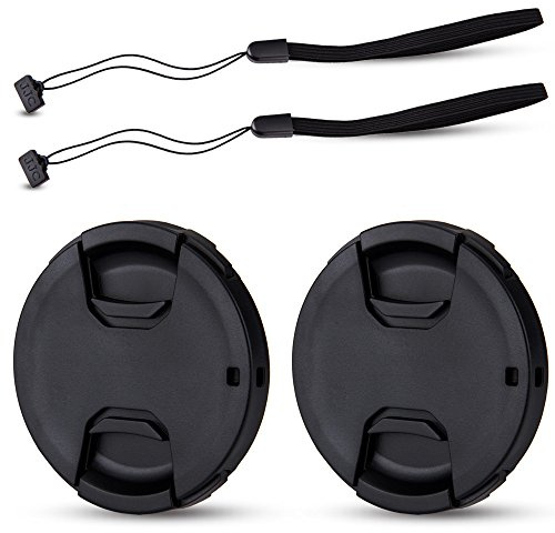 JJC 2 Stück Objektivdeckel 58mm für Canon EOS 2000D 1300D 1200D 850D 800D 760D 750D 700D 650D 600D 100D 200D 250D + 18-55mm Objektiv,Fujifilm XF 18-55mm/XC 16-50mm,Pana. Lumix 12-60mm/14-140mm