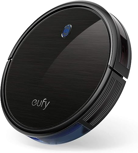 eufy Saugroboter, RoboVac 11S (Slim) mit BoostIQ, Superschlank, Starke 1300Pa Saugkraft, geräuscharmer Betrieb, Selbstaufladender Roboterstaubsauger, Für Hartböden und mittelhohe Teppiche (Schwarz)