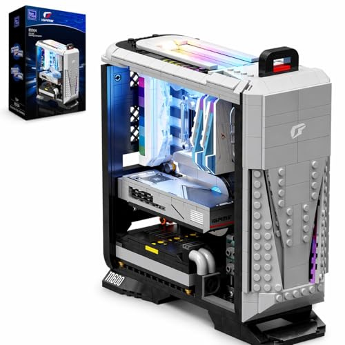 BRICKKK Technic Klemmbausteine Set - PC Desktop Computer Modellbausatz für Erwachsene, Kreatives Sammlermodell zum Bauen und Ausstellen für Zuhause oder Büro