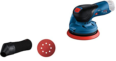 Bosch Professional 12V System Akku Exzenterschleifer GEX 12V-125 (inkl. Schleifteller (125mm), 1x Schleifpapier, Staubbeutel, ohne Akku/ Ladegerät)