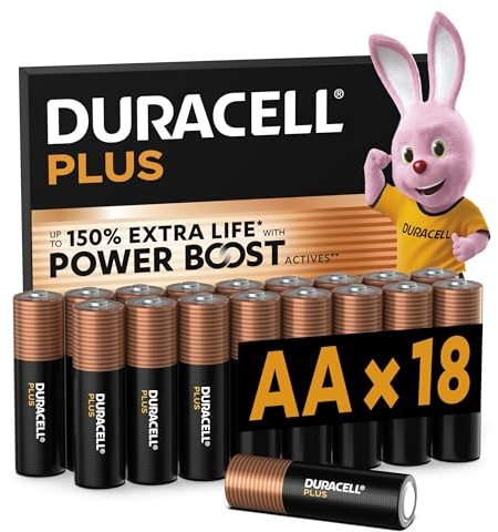 DURACELL Plus AA-Batterien (18er-Pack) – Alkaline-Batterien 1,5 V