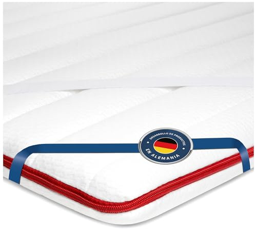BMM Kaltschaum Topper Klassik Premium 100x200 6 cm Oeko-TEX® | RG30 KSCell® Kaltschaum verbessert den Liegekomfort, vier Eckgummis sorgen für sicheren Halt.