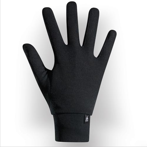 Odlo Thermounterwäsche für Herren Active Warm | Schwarz | Größe XL | Langarm-Thermoshirt mit Kragen und 1/2 Reißverschluss | Warme Skiunterwäsche