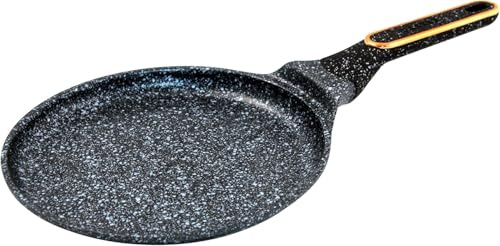 rukauf Pfanne für Pfannkuchen mit Antihaft Granit Keramik-Beschichtung Pfannkuchenpfanne (24cm)