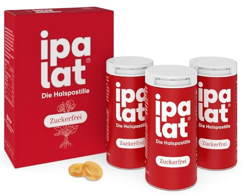 ipalat Die Halspastille Zuckerfrei, 120 St. Pastillen | Bei trockenem Mund und kratziger Stimme