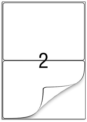 100 Blatt Universal Etiketten Aufkleber DIN A4 200 Selbstklebend Etiketten 210 x 148 mm Adressetiketten Aufkleber - Geeignet für Laser/Inkjet/Kopierer Einsetzbar