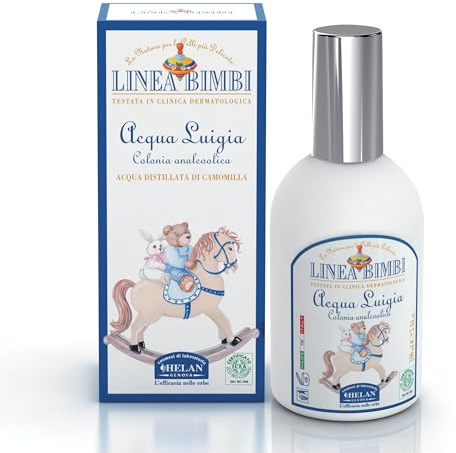 Helan, Linea Bimbi Bio - Zitrusduft Parfüm Kinder & Babys, Kölnisch Wasser Kinder Parfüm für Mädchen & Babys Spray, Duftendes Körperspray mit Beruhgender Wirkung und Kamille, Made in Italy, 100 ml