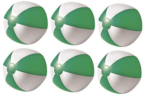 noTrash2003 Aufblasbarer Strandball Set (1–6 Stück) – Beachball Wasserball im Streifendesign – Pool Ball für Kinder & Erwachsene – Sommer, Strand, Urlaub & Pool Party Zubehör