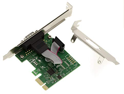 KALEA-INFORMATIQUE PCI Express PCIe Controller-Karte Serial RS232 1 Port mit ASIX AX99100 Chipsatz. Mögliche Anordnungen Low und High Profile.
