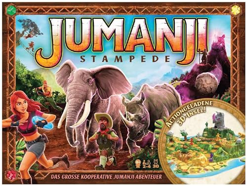 Spin Master Games - Jumanji Stampede - großes kooperatives 3D-Abenteuerspiel für die ganze Familie, 2-4 Spieler, ab 8 Jahren