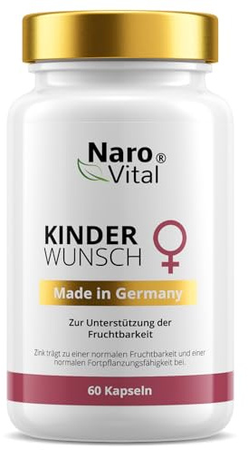 NaroVital Kinderwunsch Kapseln mit Folsäure (800 µg Folat hochdosiert)
