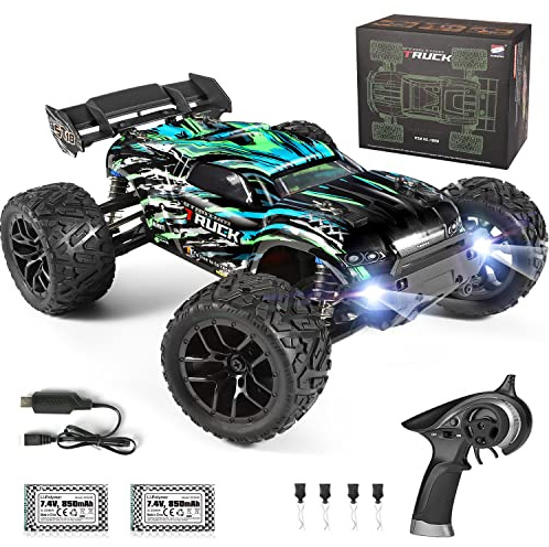 HAIBOXING Ferngesteuertes Auto, 2,4 GHz 1:18 Proportional 4WD 36+ km/h Hobby Offroad Monster RC Truck, wasserdichte RC Truggy RTR Geländegängig Spielzeug