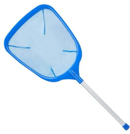Guheake Pool Kescher mit Griff Kescher Pool Feinmaschig 12cm Tief Poolkescher für Schwimmbad, Teich, Algen, Planschbecken, Whirlpool