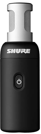 Shure MoveMic 88+ Drahtloses Mikrofon - Professioneller Audio-Recorder für Film-/Feld-Aufnahmen und Interviews, Stereo-Mikro 4 Richtcharakteristiken | Kompatibel mit iOS/Android über Motiv App