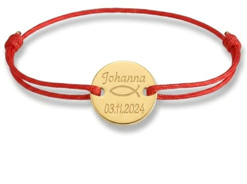 Kamiko Kinderarmband – personalisierbares Armband aus 925er Silber mit Gravur. Dieses Namensarmband, verziert mit einem Symbol, ist das perfekte Geschenk für Babys und Kinder (925 vergoldet)