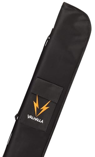 Viking Billardqueue-Tasche, 1 x 1, schwarz, weich, Reißverschluss, Schultergurt, Zubehörtasche