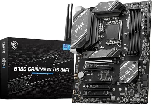 MSI B760 GAMING PLUS WIFI ATX Mainboard Sockel LGA 1700 DDR5 Schwarz