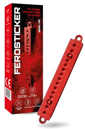 FEROSTICKER Kleiner Automatischer Feuerlöscher (1 Stück) | Für Schaltschränke, Sicherungskästen, Lithium-Batterien, Wechselrichter, Solaranlagen, Fahrzeuge, Boote und Technikräume.