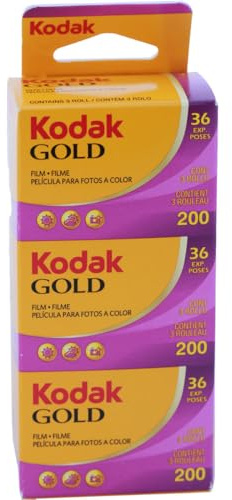 Kodak Gold 200 Farbnegativfilm 135 (35 mm) ISO 200, 36 Belichtungen (3er Pack)