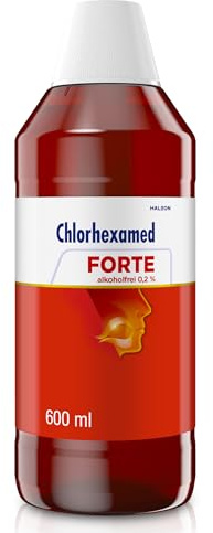 Chlorhexamed FORTE alkoholfrei 0,2 %, mit Chlorhexidin, 600 ml, antiseptische Mundspüllösung bei bakteriell bedingter Zahnfleischentzündung, Mundspülung, Mundwasser antibakteriell