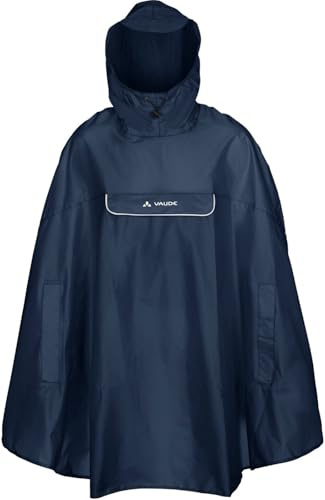 VAUDE Valdipino Poncho, wasserdicht und winddicht, marine, S