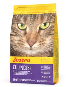 JOSERA Culinesse (2 kg) | Katzenfutter trocken mit Lachs & Geflügel | Adult | Premium Trockenfutter für ausgewachsene wählerische Katzen | gut verträglich | moderater Fettgehalt | weizenfrei