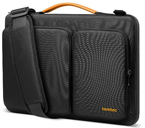 tomtoc Laptoptasche 15/15,6/16 Zoll Notebooktasche mit 360° Schütz Umhängetasche, Laptoptasche 16 zoll Wasserabweisend Schutzhülle Kompatibel mit Acer, ASUS, Dell, HP, Lenovo, Chromebook & MacBook