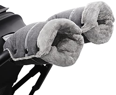 Handwärmer Kinderwagen, Homord Kinderwagen Handschuhe Warmer Winddicht Handmuff Universaler und Wasserabweisender Muff mit Fleece und Baumwolle für Buggy