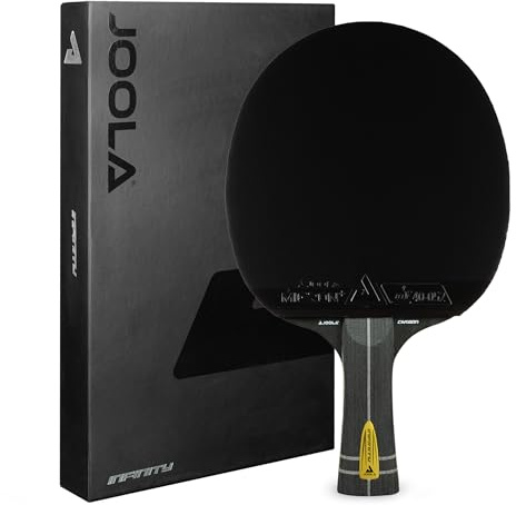 JOOLA Profi Tischtennisschläger Infinity Carbon, ITTF genehmigter, Wettkampf Tischtennis-Schläger, 29,5 x 18 x 3,5 cm, Schwarz