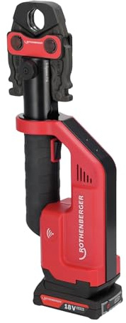 Rothenberger Romax Compact III Akku Pressmaschine Basic Set 1 18 V 19 kN (1000004267) + 1x Akku 2,0 Ah + Ladegerät