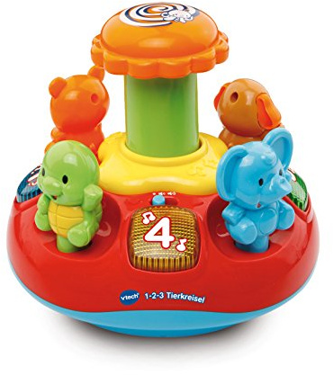 VTech Baby 80-186304 - 1-2-3 Tierkreisel, Deutsche Sprache