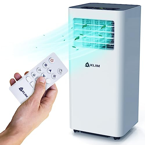 KLIM K9000-3-in-1 mobile KLIMaanlage - NEU - mit integrierter Entfeuchtungsfunktion, Ventilator und Kühlmodus - Fernbedienung - 9000 BTU tragbare KLIMaanlage mobil - 5 JAHRE SCHUTZ