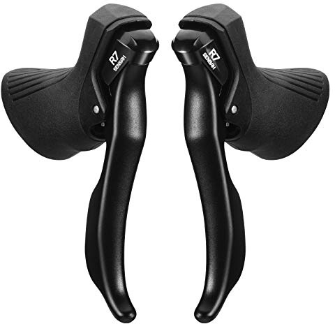 SENSAH Road Bike Shifters 2X7/2X8/2X9/2X10/2X11 Speed Lever Brake Bicycle Derailleur Kompatibel für Shimano (R7(2X7))