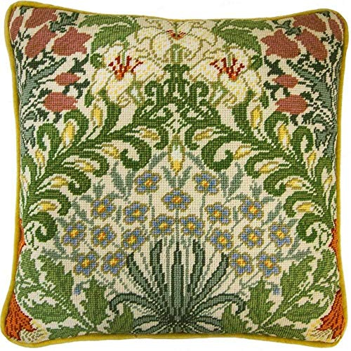 Bothy Threads Gobelin-Stickkissen Set Garten, 35.5x35.5cm, TAC8, Stickbild vorbedruckt