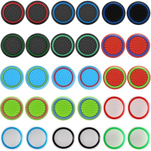 JEYORZY 30 Pcs Controller joystick kappen, Thumb Gripssticks-kappe Für Controller, Joystick Kappen Thumb Grips: Thumbstick Grip Caps, Controller Zubehör Sticks Joystick Aufsätze, Controller zubehör