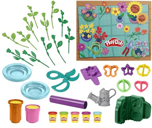 Play-Doh Blumenladen Spielset, 27 Gartenspielzeuge und Accessoires, für Kinder zum Kneten und Spielen, ab 3 Jahren