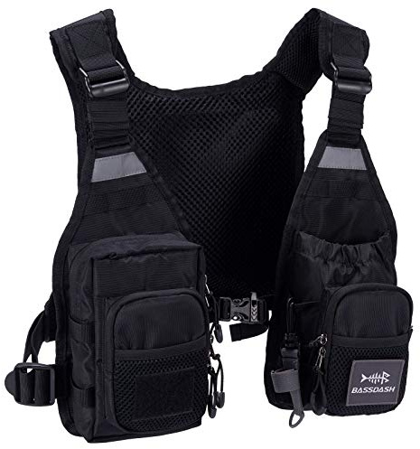 Bassdash FV08 Fliegenfischerweste Anglerweste Ultra Lightweight für Männer und Frauen Tragbare Brustpackung