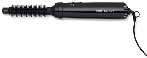 Braun Satin Hair 1 Warmluft-Lockenbürste, inklusive Bürstenaufsatz, AS 110, schwarz, 1er Pack