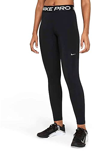 Nike Damen W Np 365 Tights, Black/White, M EU